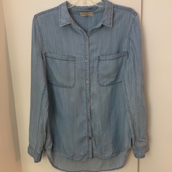 Be Cool Blue Denim Button Up Shirt - Picture 2 of 9